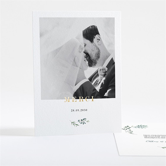 Remerciement mariage bouquet provençal