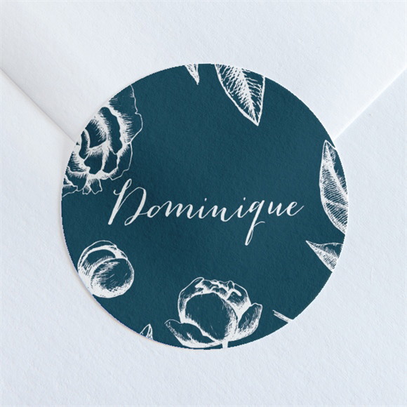 Stickers décès Feuillages buccoliques réf.N360254