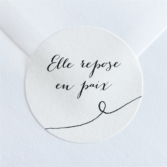 Stickers décès Tant de souvenirs réf.N360257