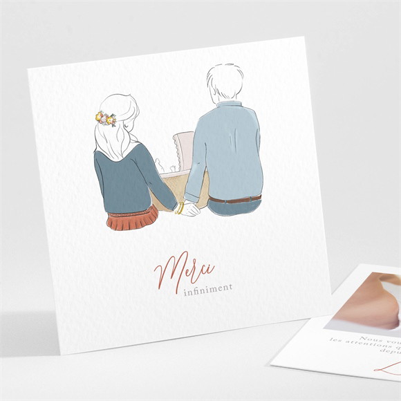 Remerciement naissance Tendre Tribu réf.N301316