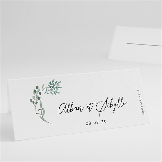 Marque-place mariage bouquet provençal