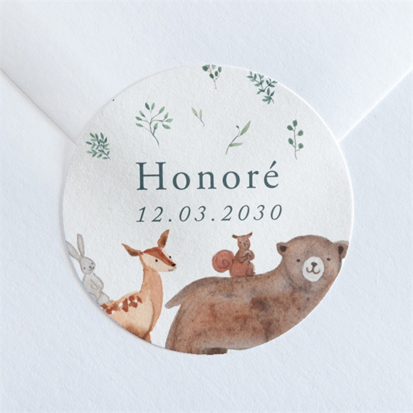 Sticker naissance La Joyeuse Bande réf.N360265