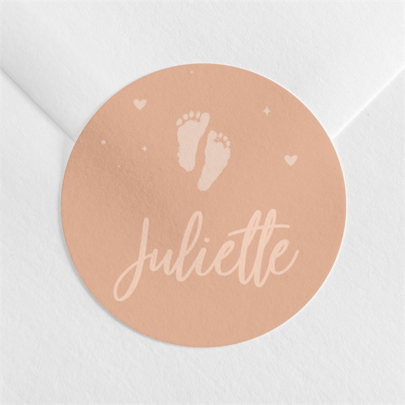 Sticker naissance Ses petits Petons réf.N360261