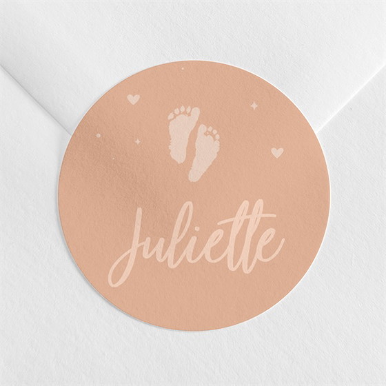 Sticker naissance ses petits petons