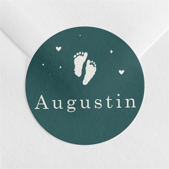 Sticker naissance Douce Empreinte réf.N360262