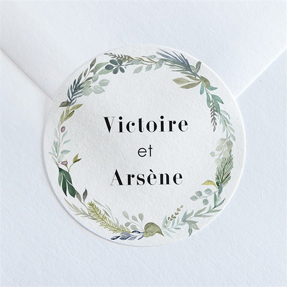 Sticker mariage délicatesse d’aquarelle