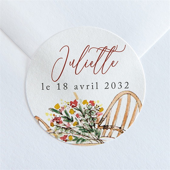 Sticker naissance mon petit couffin