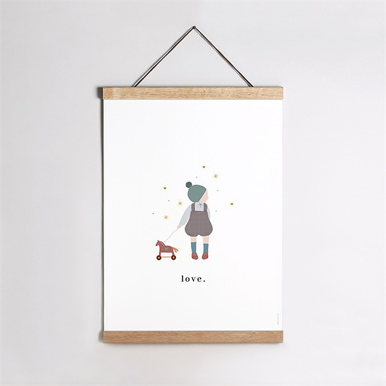 Affiche naissance tendre écrin