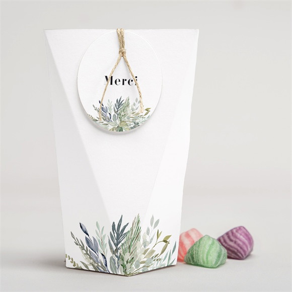 Boîte surprise mariage Délicatesse d’Aquarelle réf.N52049