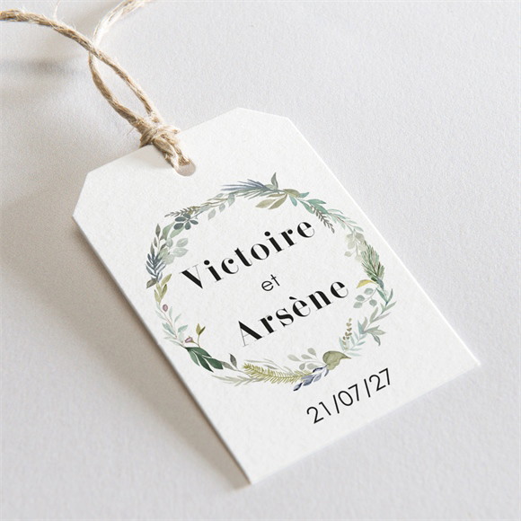 Etiquette mariage Délicatesse d’Aquarelle réf.N291106