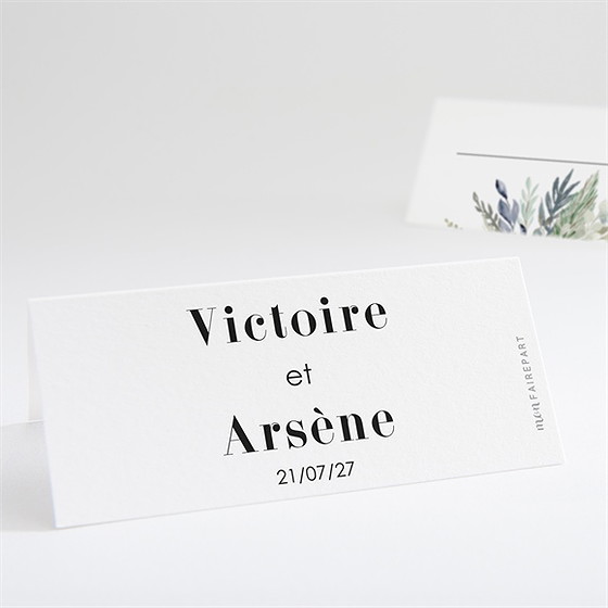 Marque-place mariage délicatesse d’aquarelle