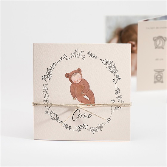 Faire-part naissance mon petit nounours