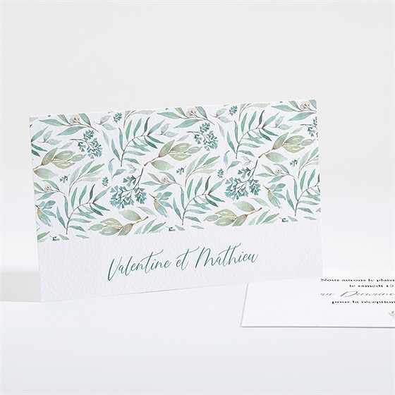 Carton d'invitation mariage délicat