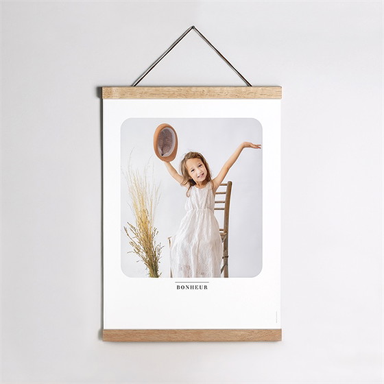 Affiche naissance portrait intimiste