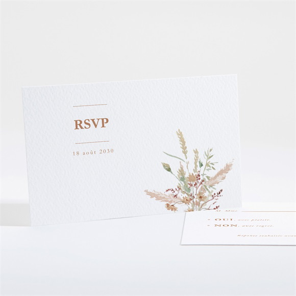 Carton réponse mariage Douceur Estivale réf.N161205