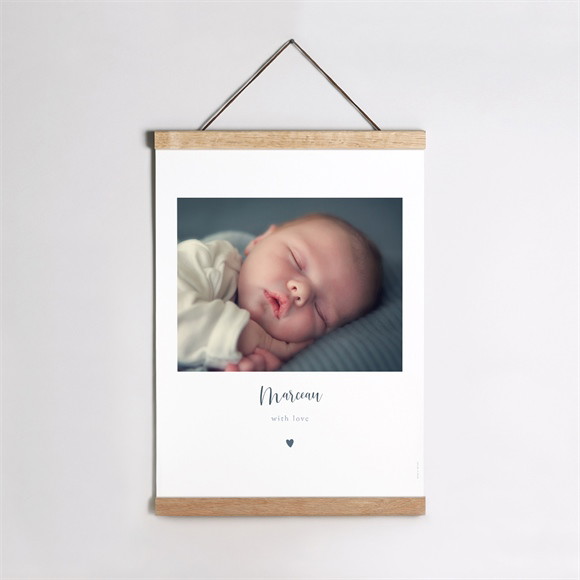 Affiche naissance Notre petit coeur réf.N26024