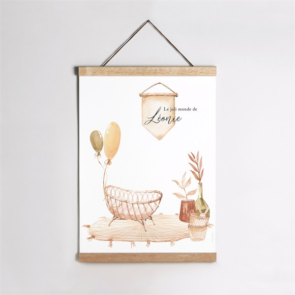 Affiche naissance Tendre Berceau réf.N26027