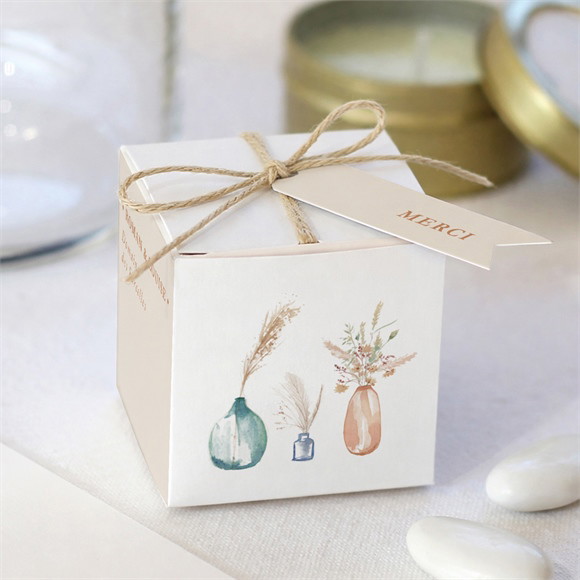 Boîte de dragées mariage Beauté Délicate réf.N340381