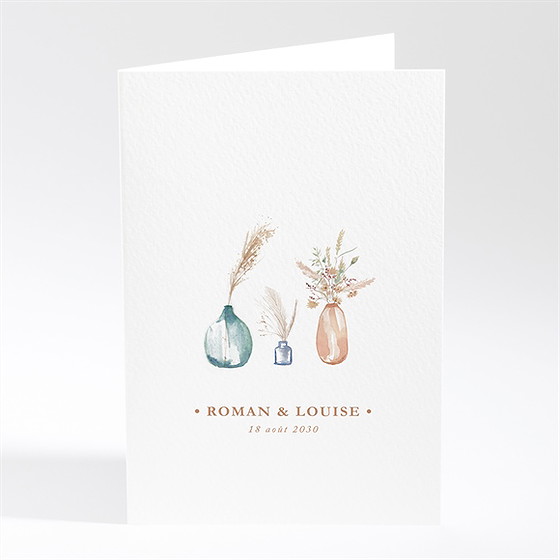 Menu mariage beauté délicate