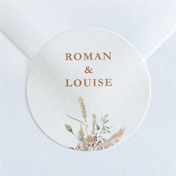 Sticker mariage beauté délicate