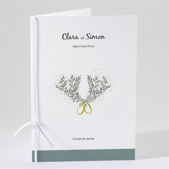 Livret de messe mariage Champêtre virevoltant réf.N491258