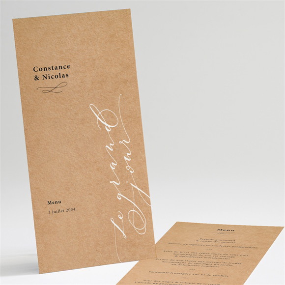 Menu mariage Photomaton réf.N221147