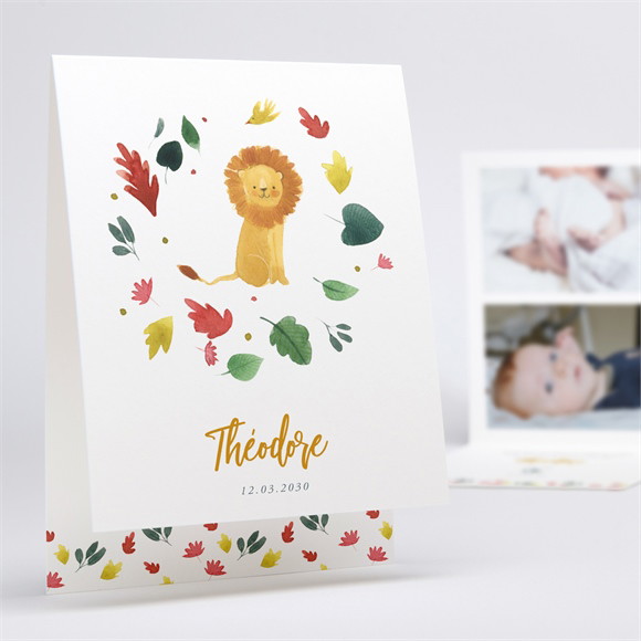 Faire-part naissance Lion Petit Roi réf.N50167