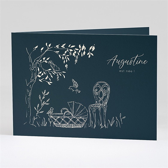 Faire-part naissance scène de vie