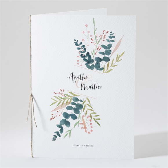 Livret de messe mariage Bouquet ardent réf.N491274