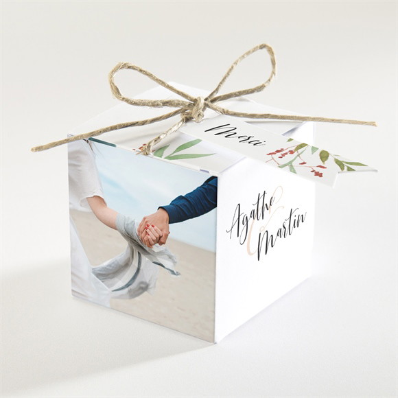 Boîte de dragées mariage Bouquet ardent réf.N340377