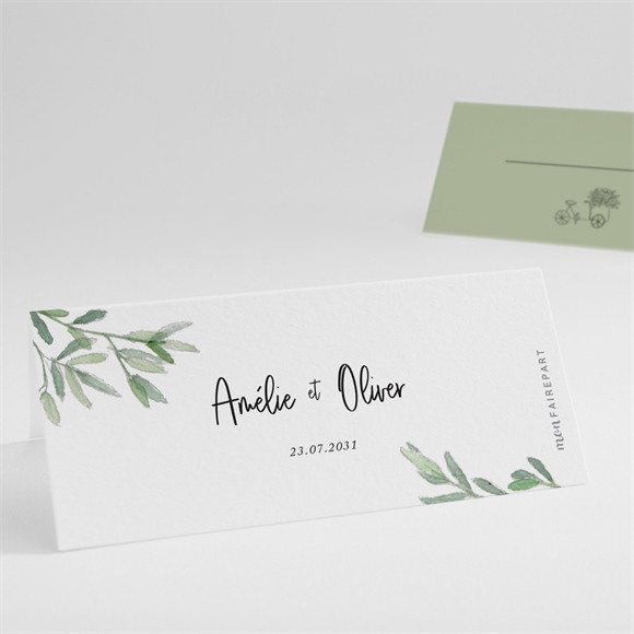 Marque-place mariage Sous les Oliviers réf.N440813