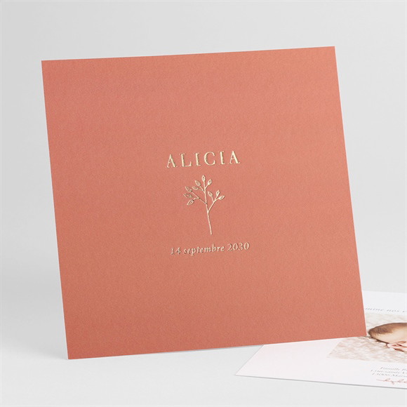 Faire-part naissance Brin d'or réf.N351215