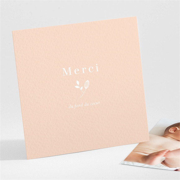 Remerciement naissance Nuances de Cuivre réf.N301333