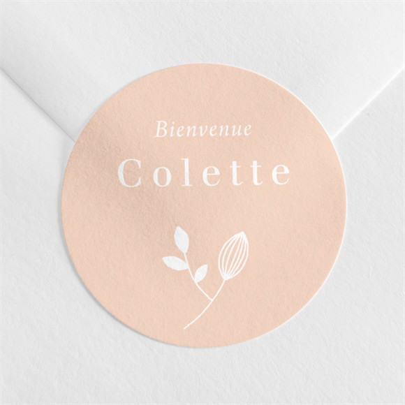 Sticker naissance Nuances de Cuivre réf.N360285