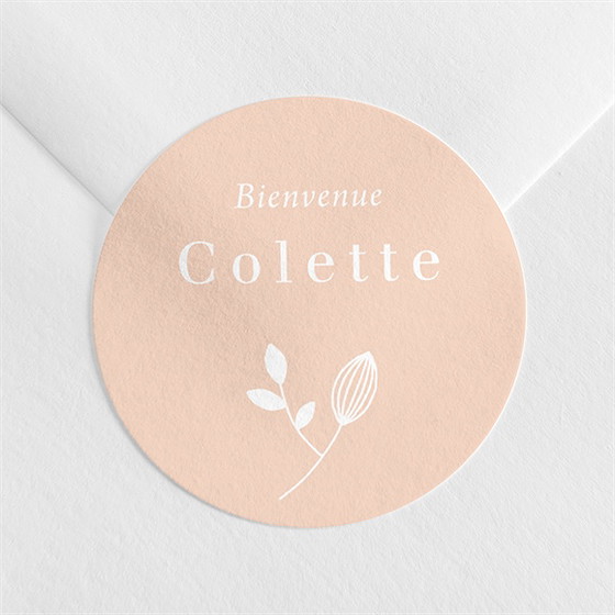 Sticker naissance nuances de cuivre