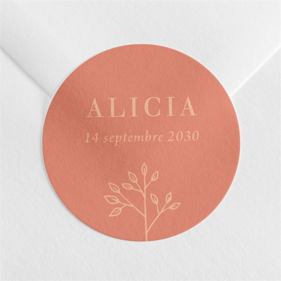 Sticker naissance Brin d'or réf.N360283