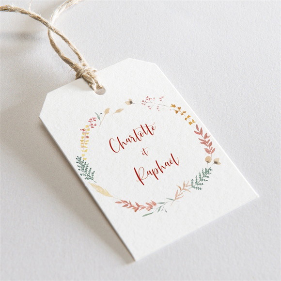 Etiquette mariage Terre de Feu réf.N291132