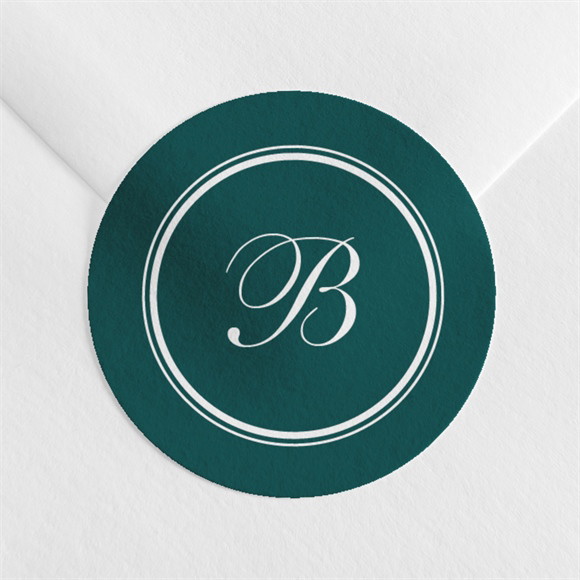 Stickers décès Son Monogramme réf.N360302