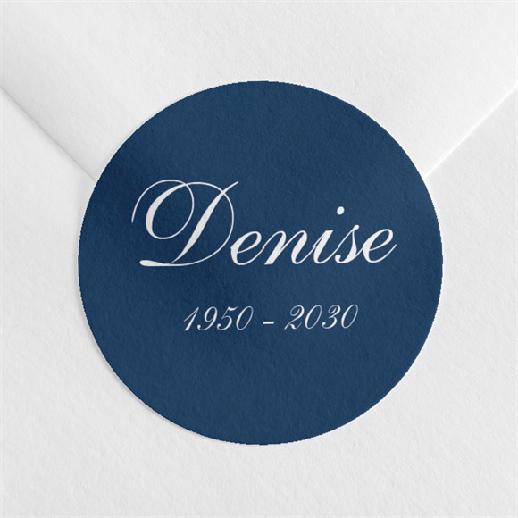 Stickers décès Douceur et Harmonie réf.N360303