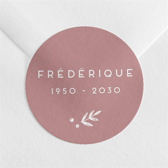 Stickers décès Ses Dates réf.N360304