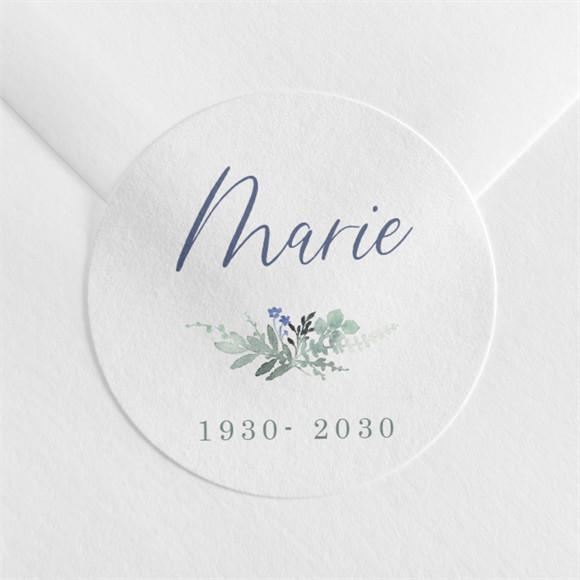 Stickers décès Merci pour Elle réf.N360311