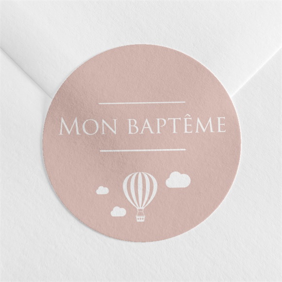 Sticker baptême Tout en Symboles réf.N360316
