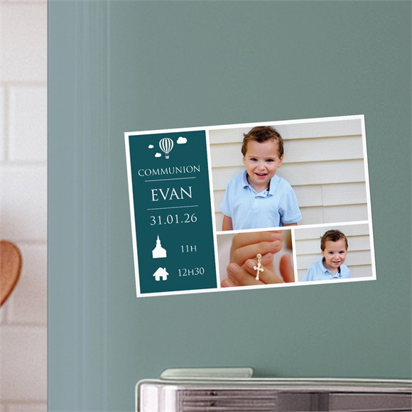 Faire-part communion Jolis petits symboles réf.N11077