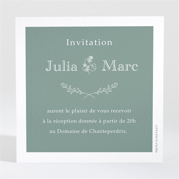 Carton d'invitation mariage Let Love Grow réf.N3001727