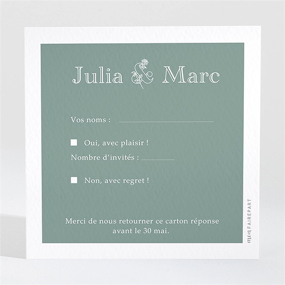 Carton réponse mariage let love grow