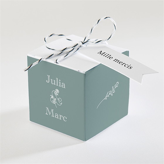 Boîte de dragées mariage let love grow