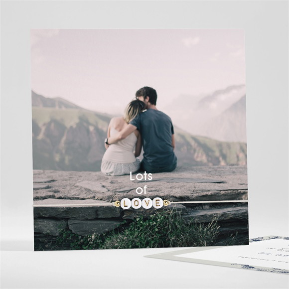 Save the Date mariage Esperluette bracelet réf.N351237