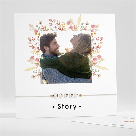 Save the date mariage incandescent