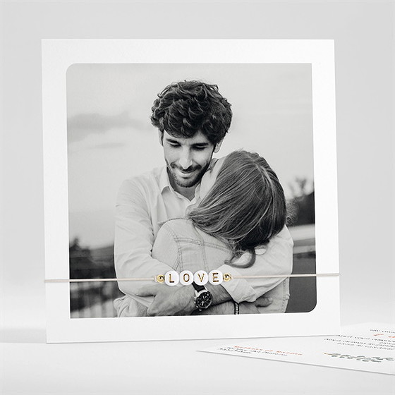 Faire-part mariage fusion