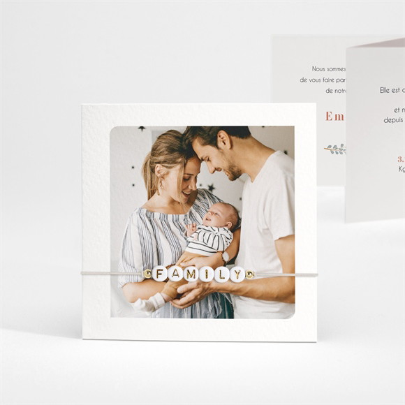 Faire-part naissance Sweet Family réf.N83153